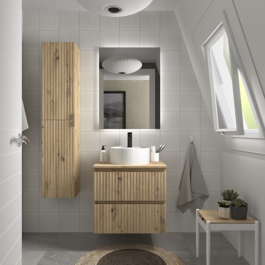 SALGAR KIRA Mueble de baño suspendido con lavabo Lisboa 60-70-80-100 