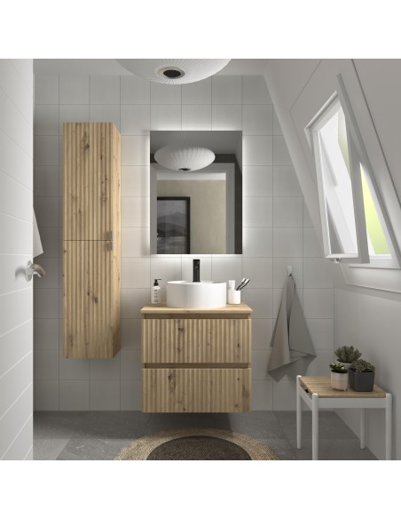 SALGAR KIRA Mueble de baño suspendido con lavabo Lisboa 60-70-80-100 