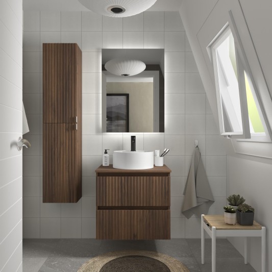 SALGAR KIRA Mueble de baño suspendido con lavabo Lisboa 60-70-80-100 