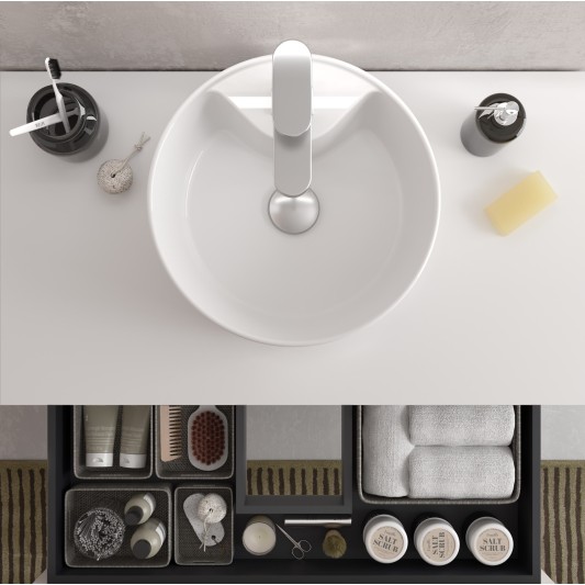 SALGAR KIRA Mueble de baño suspendido con lavabo Lisboa 60-70-80-100 
