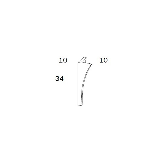 Pack de dos patas para mueble de dos cajones Arco de Viso