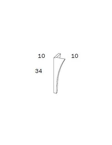 Pack de dos patas para mueble de dos cajones Arco de Viso