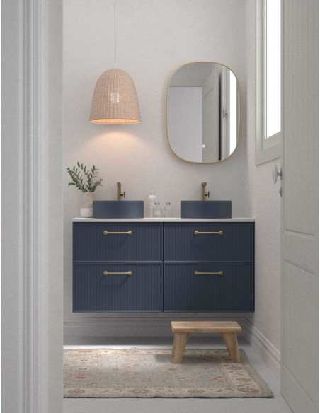 Mueble baño suspendido Blanca de Avila dos 140 4 cajones
