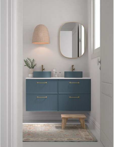 Mueble baño suspendido Blanca de Avila dos 140 4 cajones