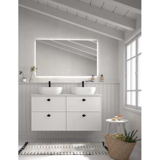 Mueble baño suspendido Blanca de Avila dos 140 4 cajones