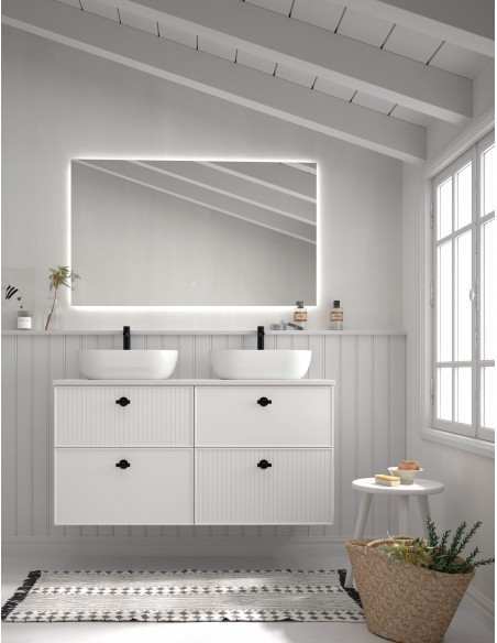 Mueble baño suspendido Blanca de Avila dos 140 4 cajones