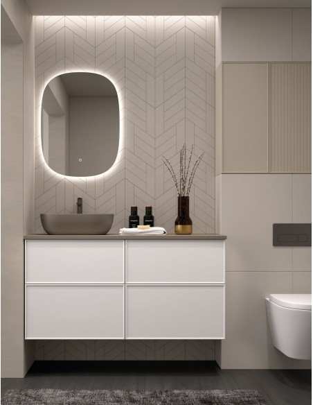 Mueble baño suspendido Blanca de Avila dos 140 4 cajones