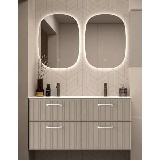 Mueble baño suspendido Blanca de Avila dos 140 4 cajones 2