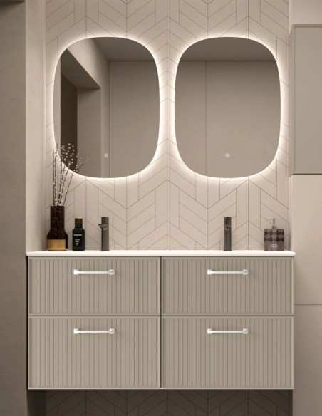 Mueble baño suspendido Blanca de Avila dos 140 4 cajones