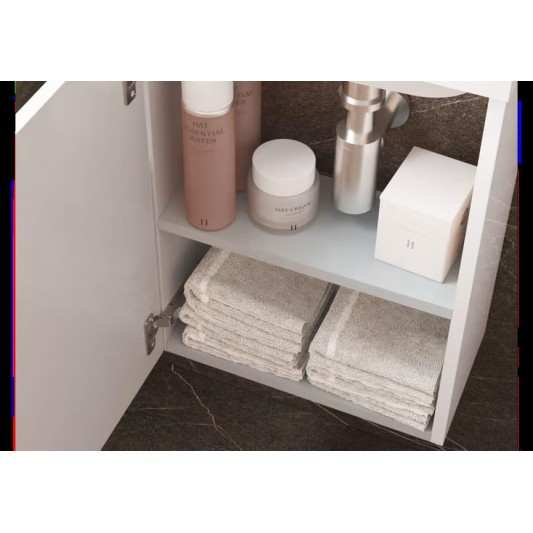 Mini mueble baño suspendido Slim curvo lacado Avila dos 45x25