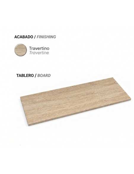Tapa mueble Piedra sinterizada travertino 80-100-120