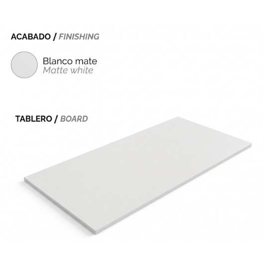 Tapa mueble Piedra sinterizada Blanca 80-100-120