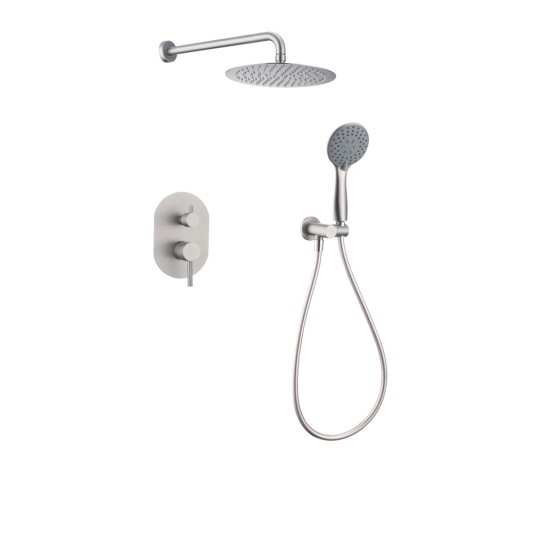 Conjunto de ducha monomando empotrado Soul Acero de Sky bath