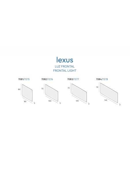 Espejo LED Lexus de Manillons Torrent 80-140 cm Básico o Plus