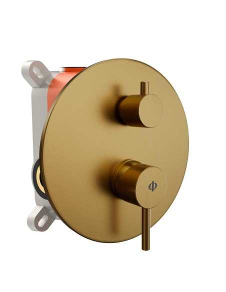 Conjunto Ducha monomando empotrable SIRIO ORO PVD