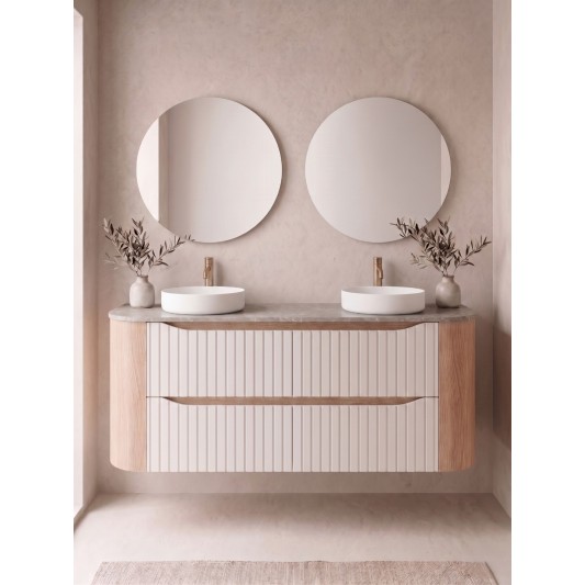NILBAT AURA Mueble de baño TOP con curva 2 o 4 cajones 60-240 cm