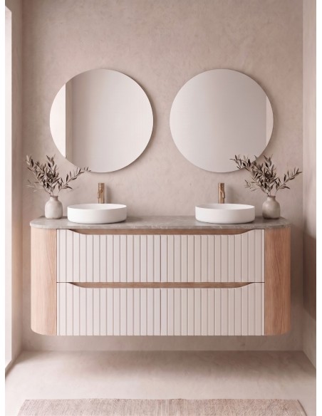 NILBAT AURA Mueble de baño TOP con curva 2 o 4 cajones 60-240 cm