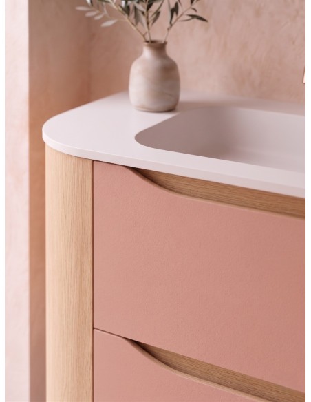 NILBAT AURA Mueble de baño TOP con curva 2 o 4 cajones 60-240 cm