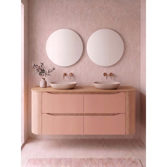 NILBAT AURA Mueble de baño TOP con curva 2 o 4 cajones 60-240 cm