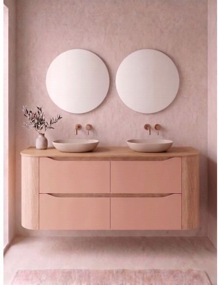 NILBAT AURA Mueble de baño TOP con curva 2 o 4 cajones 60-240 cm