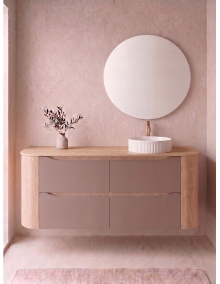 NILBAT AURA Mueble de baño TOP con curva 2 o 4 cajones 60-240 cm