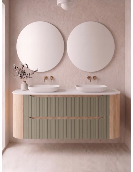 NILBAT AURA Mueble de baño TOP con curva 2 o 4 cajones 60-240 cm