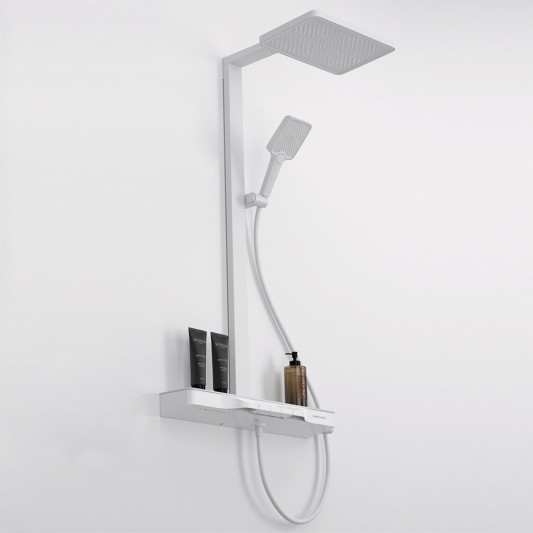 IDALIA Columna de baño-ducha con repisa en cristal templado de Duplach