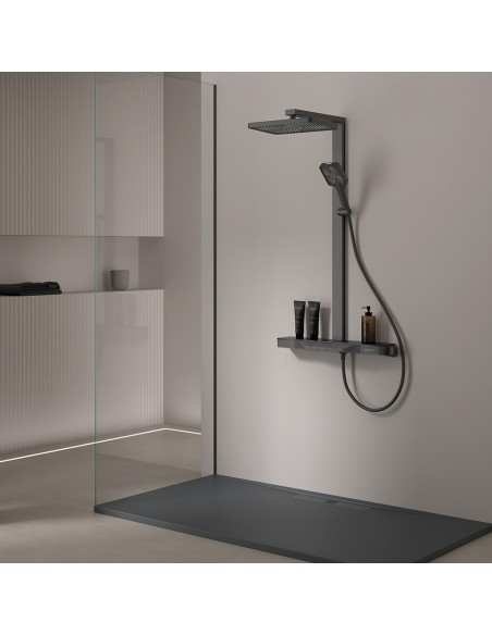 IDALIA Columna de baño-ducha con repisa en cristal templado de Duplach