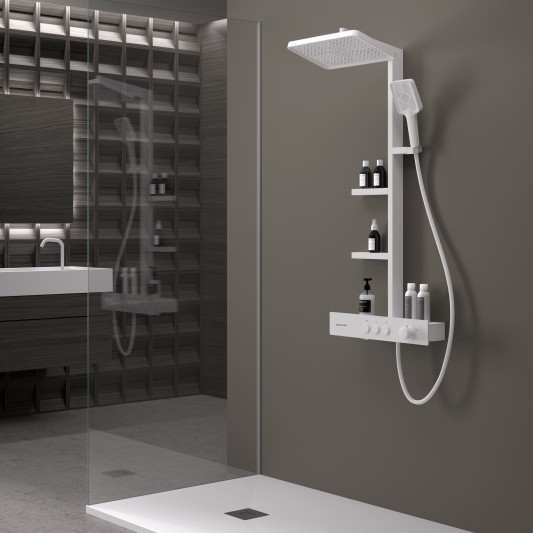 TAMMY Columna de baño-ducha con repisas de Duplach