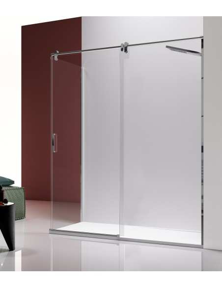 Mampara Slim de Kassandra | Inox brillo | Bañoweb