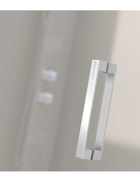 Mampara Angular Kassandra GLASÉ 2F + 2C Blanco