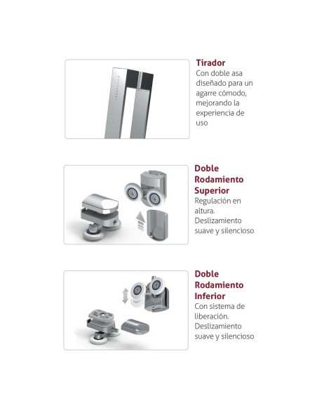 Mampara de ducha KASSANDRA S300 Angular 2F + 2C Plata Brillo