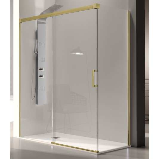 Mampara Frontal Kassandra GLASÉ GS102 Oro Cepillado