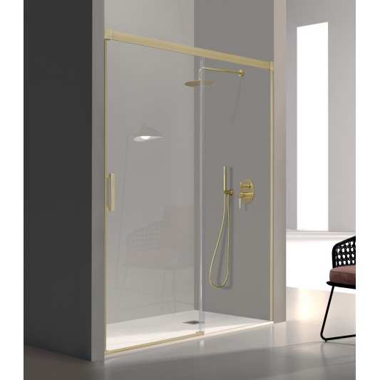 Mampara Frontal Kassandra GLASÉ GS102 Oro Cepillado 2