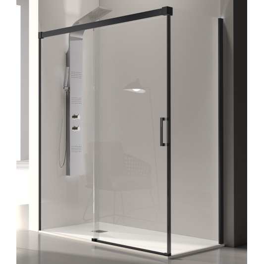 Mampara Frontal Kassandra GLASÉ GS102 Negro Mate