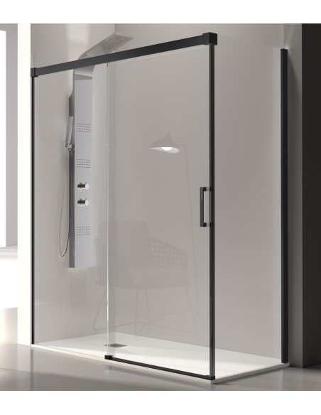 Mampara Frontal Kassandra GLASÉ GS102 Negro Mate