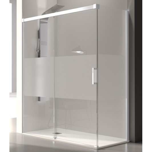 Mampara Frontal Kassandra GLASÉ GS102 Blanco 2