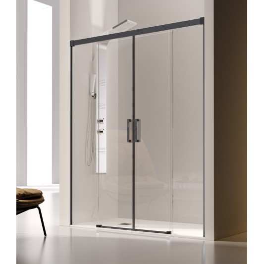 Mampara Frontal Kassandra GLASÉ GS100 Negro Mate