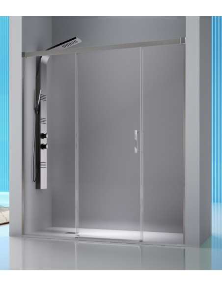 Mampara ducha frontal Sugar SU107 Plata Brillo A MEDIDA