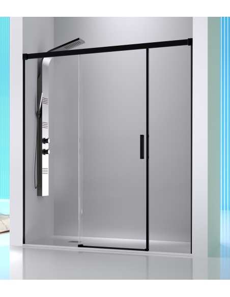 Mampara ducha frontal Sugar SU107 Negro Mate A MEDIDA