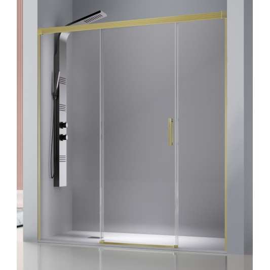 Mampara ducha frontal Sugar SU107 Oro Cepillado A MEDIDA