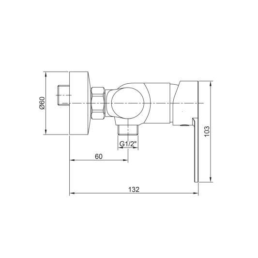 Grifo de ducha Iony cromo 3286 2