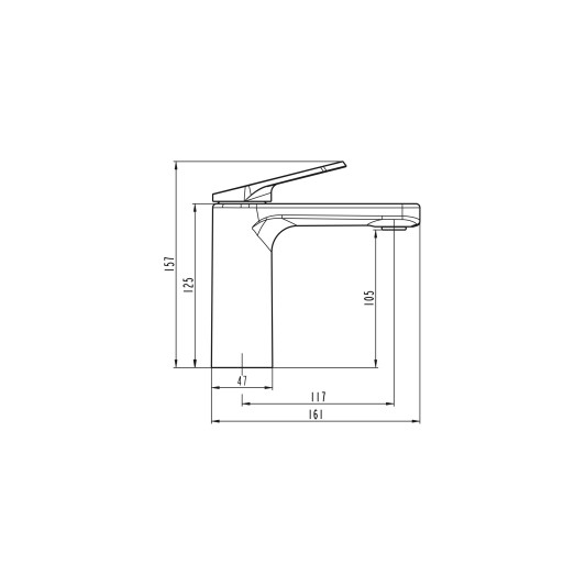 Grifo de lavabo Lazio cromo 3240 2