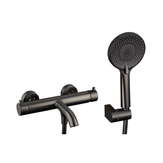 Grifo de bañera Lazio titanio 3243T