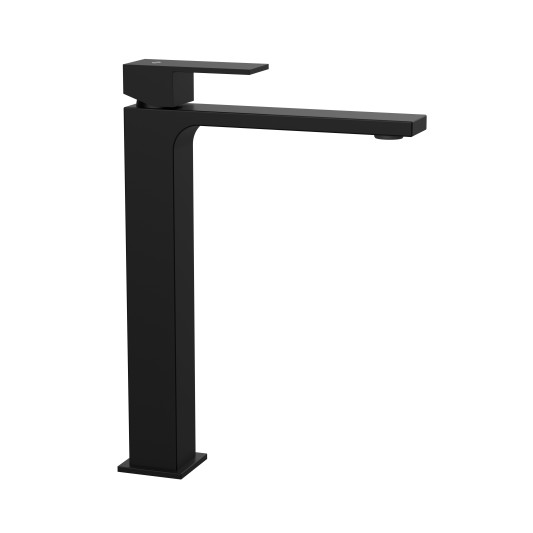 Grifo de lavabo de caño alto Orion negro 3016NG