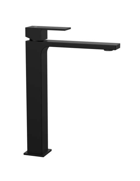 Grifo de lavabo de caño alto Orion negro 3016NG