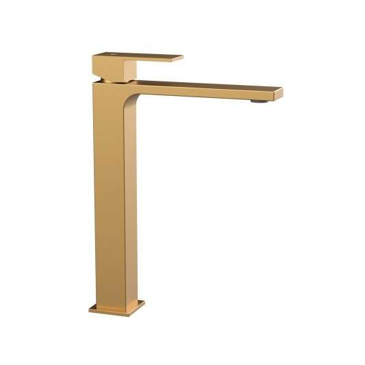 Grifo de lavabo de caño alto Orion oro 3016OR