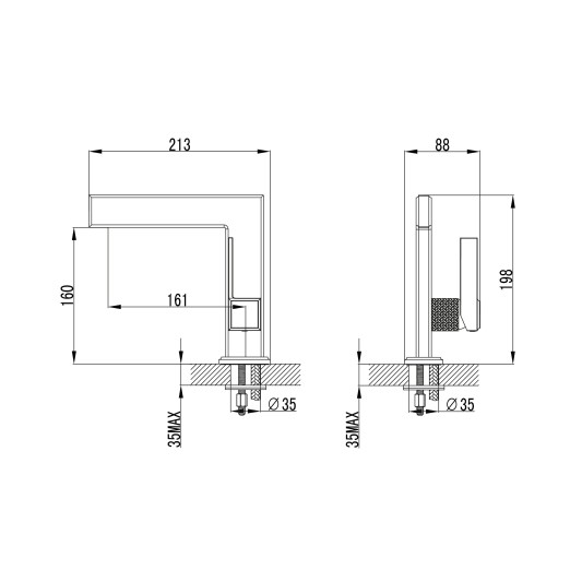 Grifo de lavabo Paladio cromo 3215 2