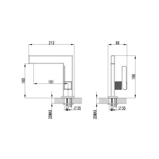 Grifo de lavabo Paladio cromo 3215 2