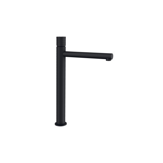 Grifo de lavabo de caño alto Radio negro 3226NG